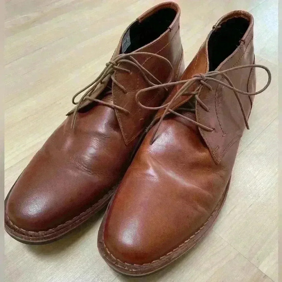 Steve Madden Men's Harken Chukka Leather Brown Boots Size 12 - Picture 1 of 8